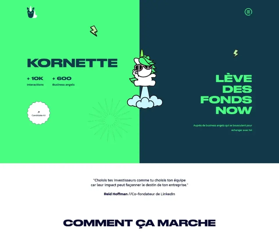 Aperçu du site Kornette