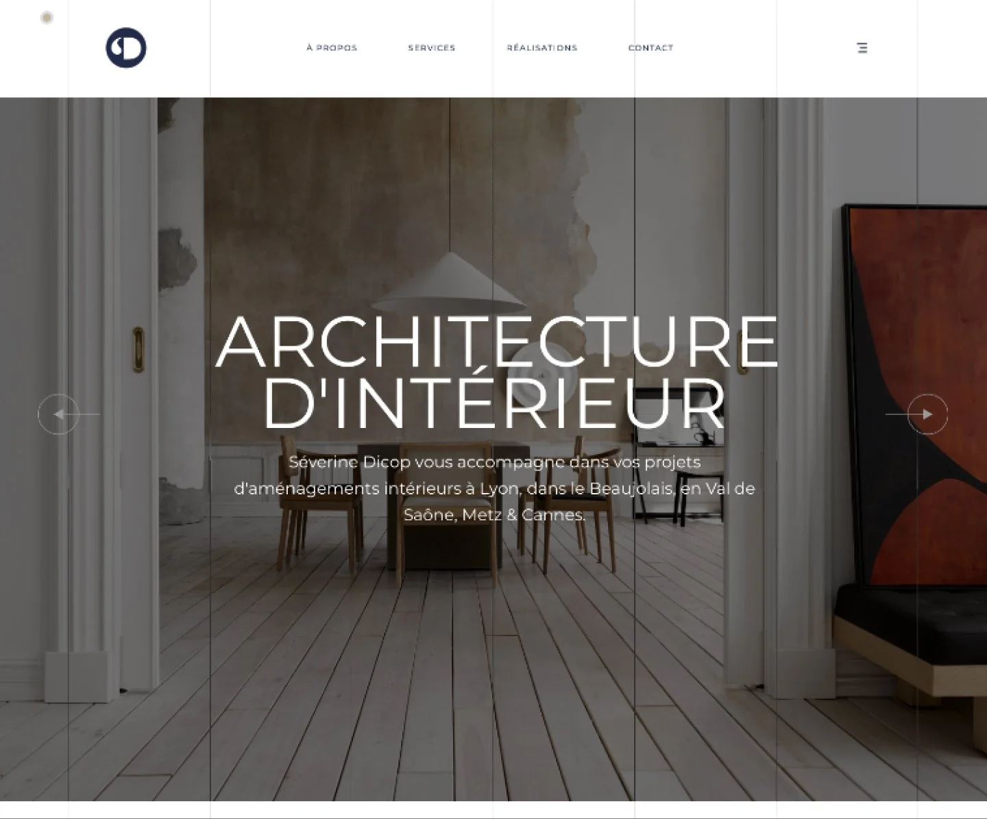 Aperçu du site Séverine Dicop