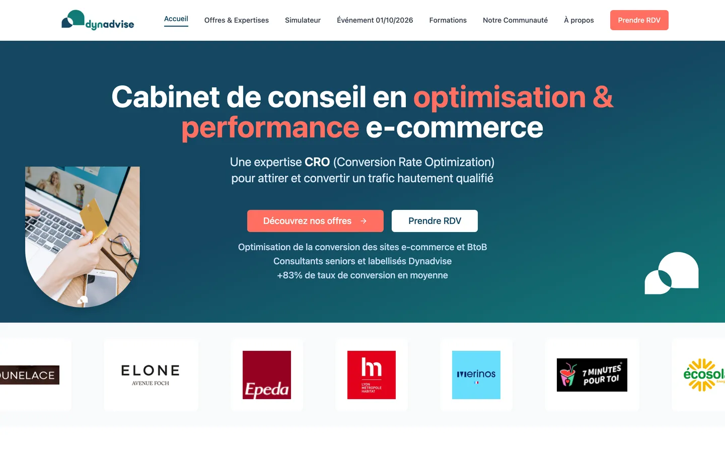 Aperçu du site Dynadvise