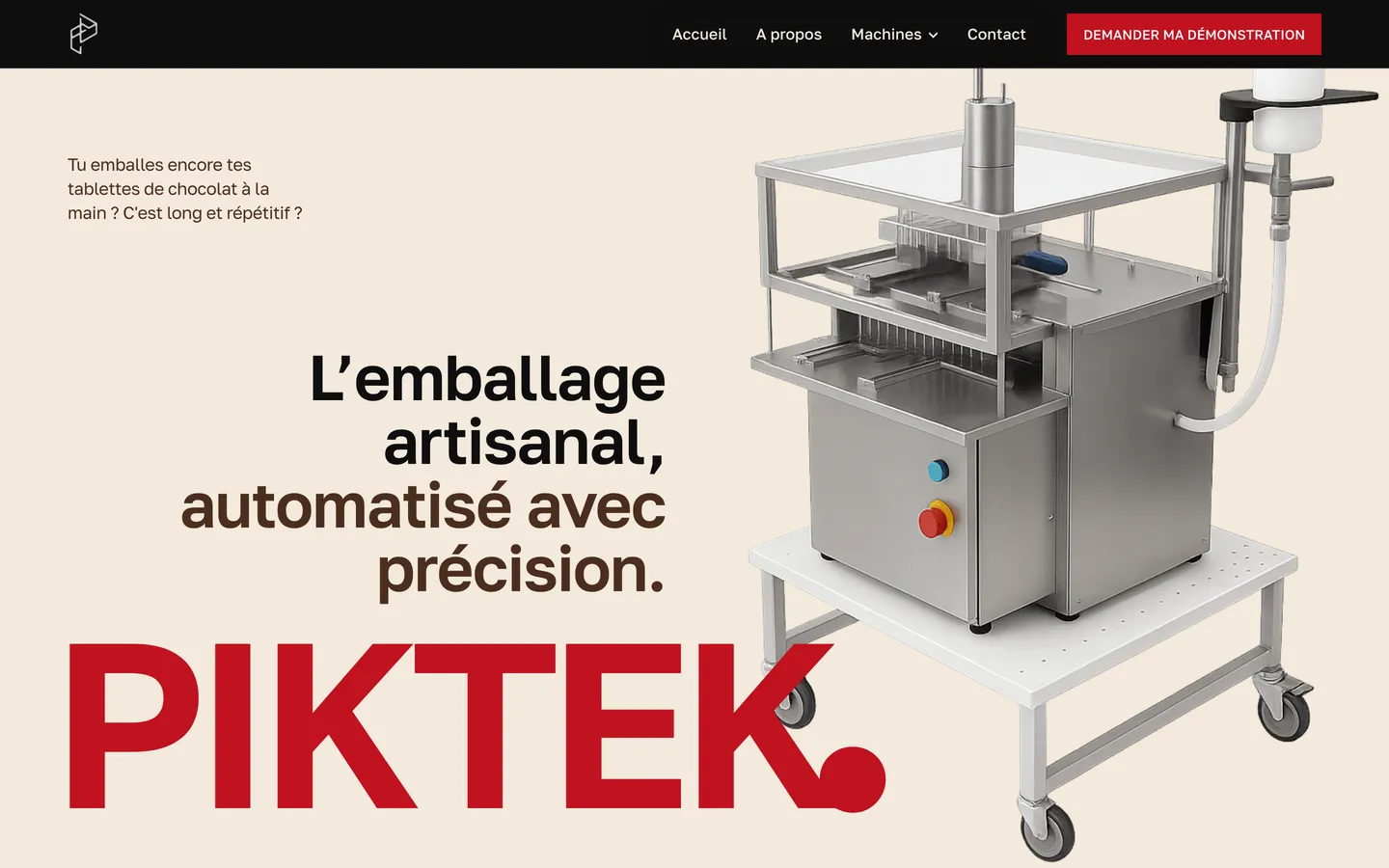 Aperçu du site Piktek